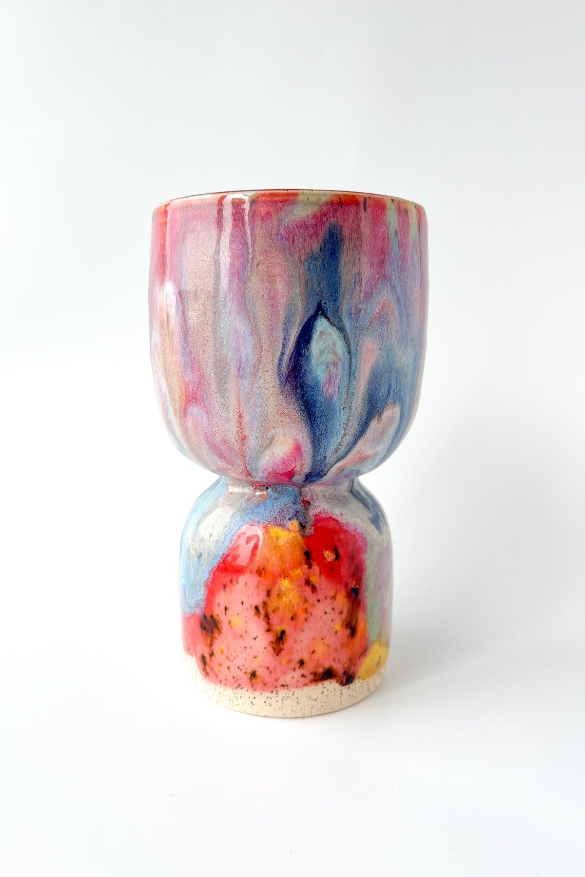 rainbow glaze goblet no.3