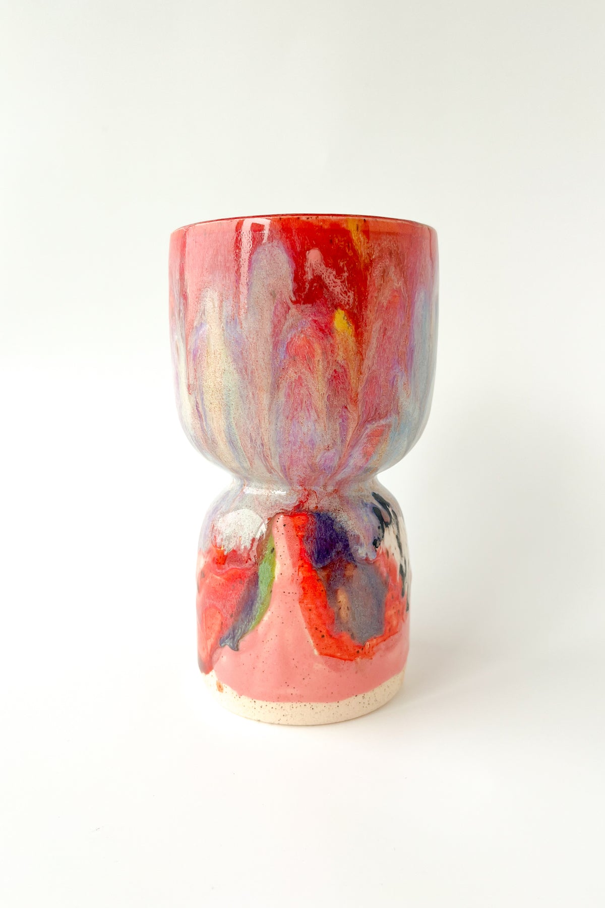 rainbow glaze goblet no.6
