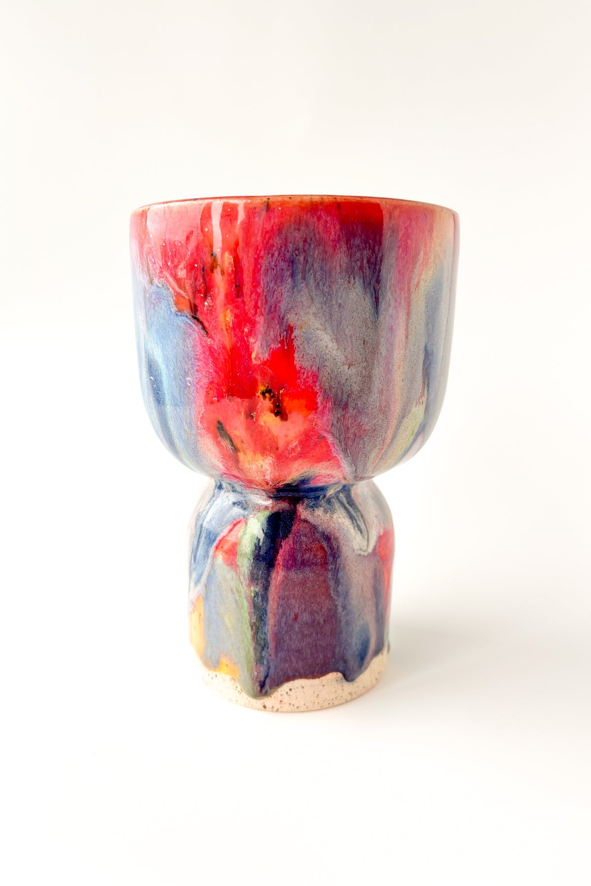 rainbow glaze goblet no.17