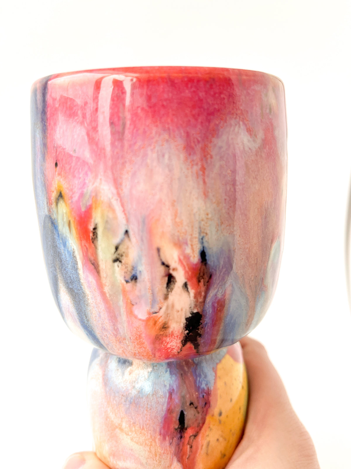 rainbow glaze goblet no.20