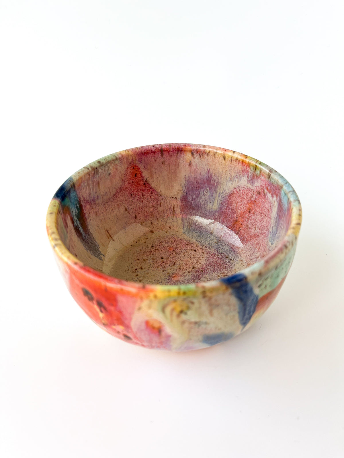 rainbow glaze snack bowl no.3