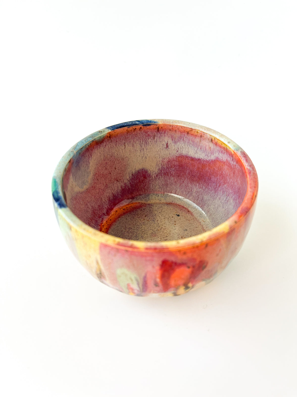 rainbow glaze snack bowl no.6