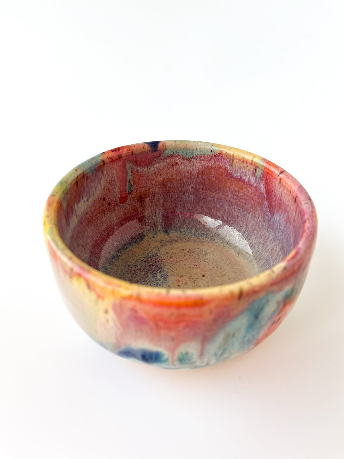 rainbow glaze snack bowl no.10