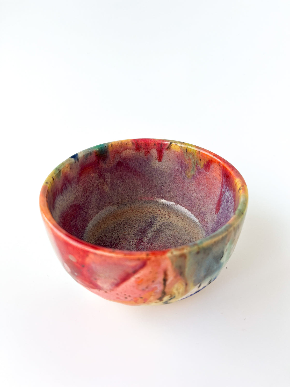 rainbow glaze snack bowl no.11