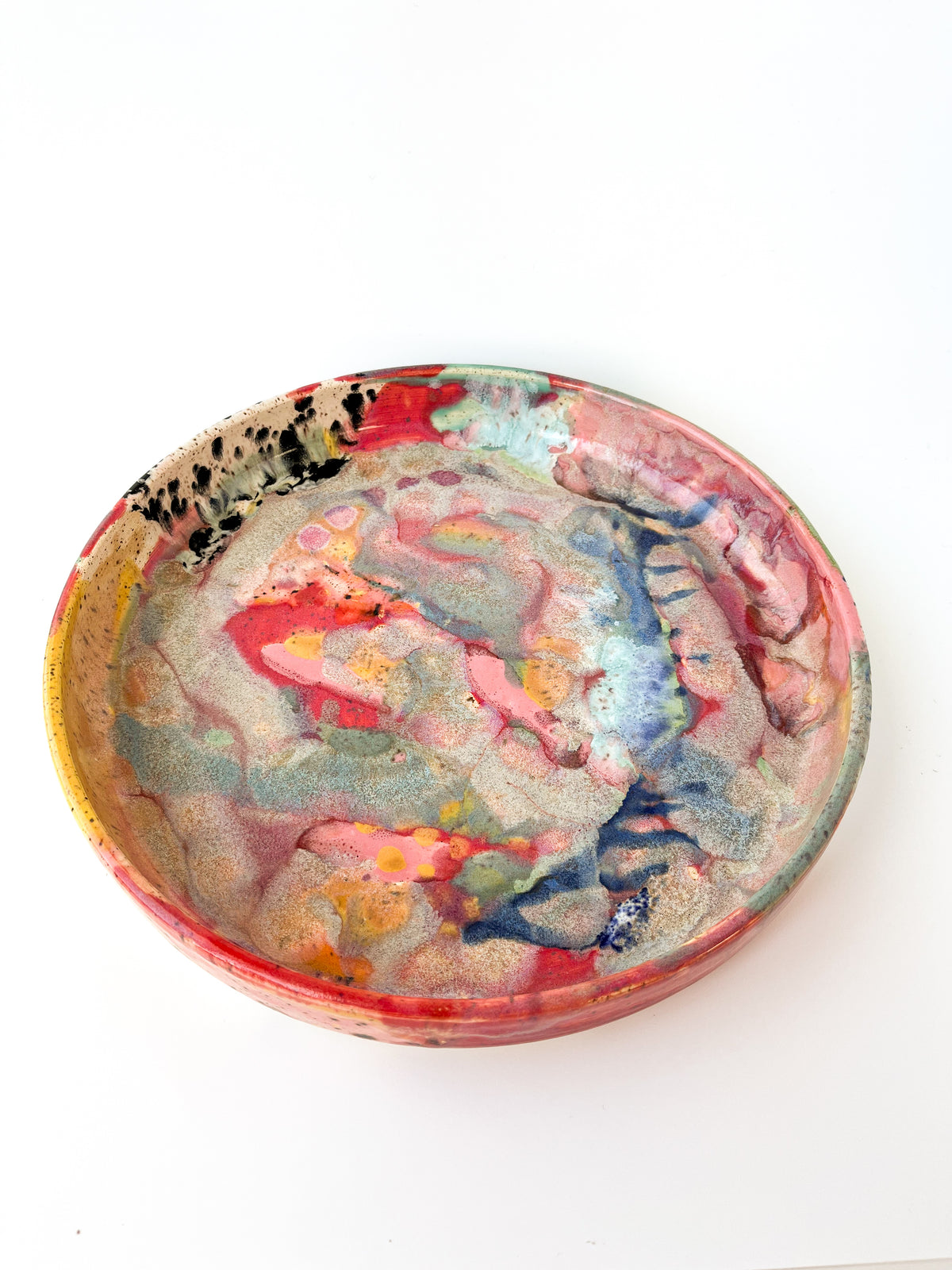 rainbow glaze large blate no.6