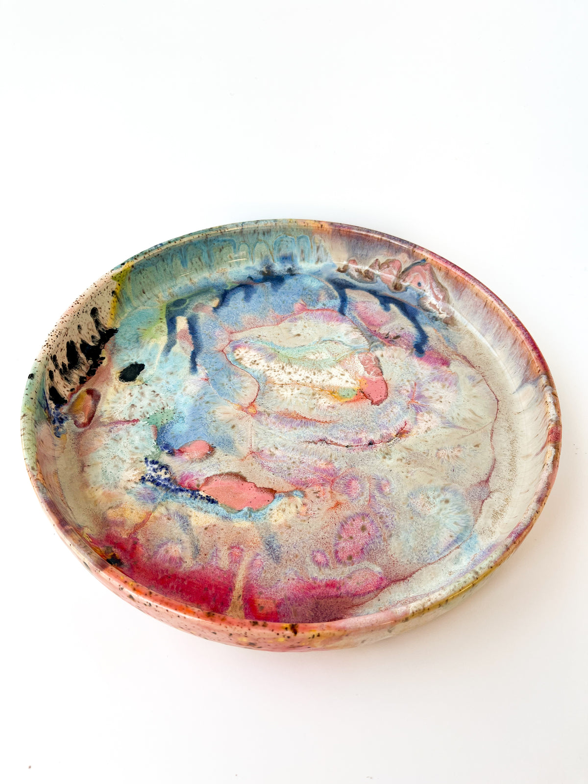 rainbow glaze large blate no.7