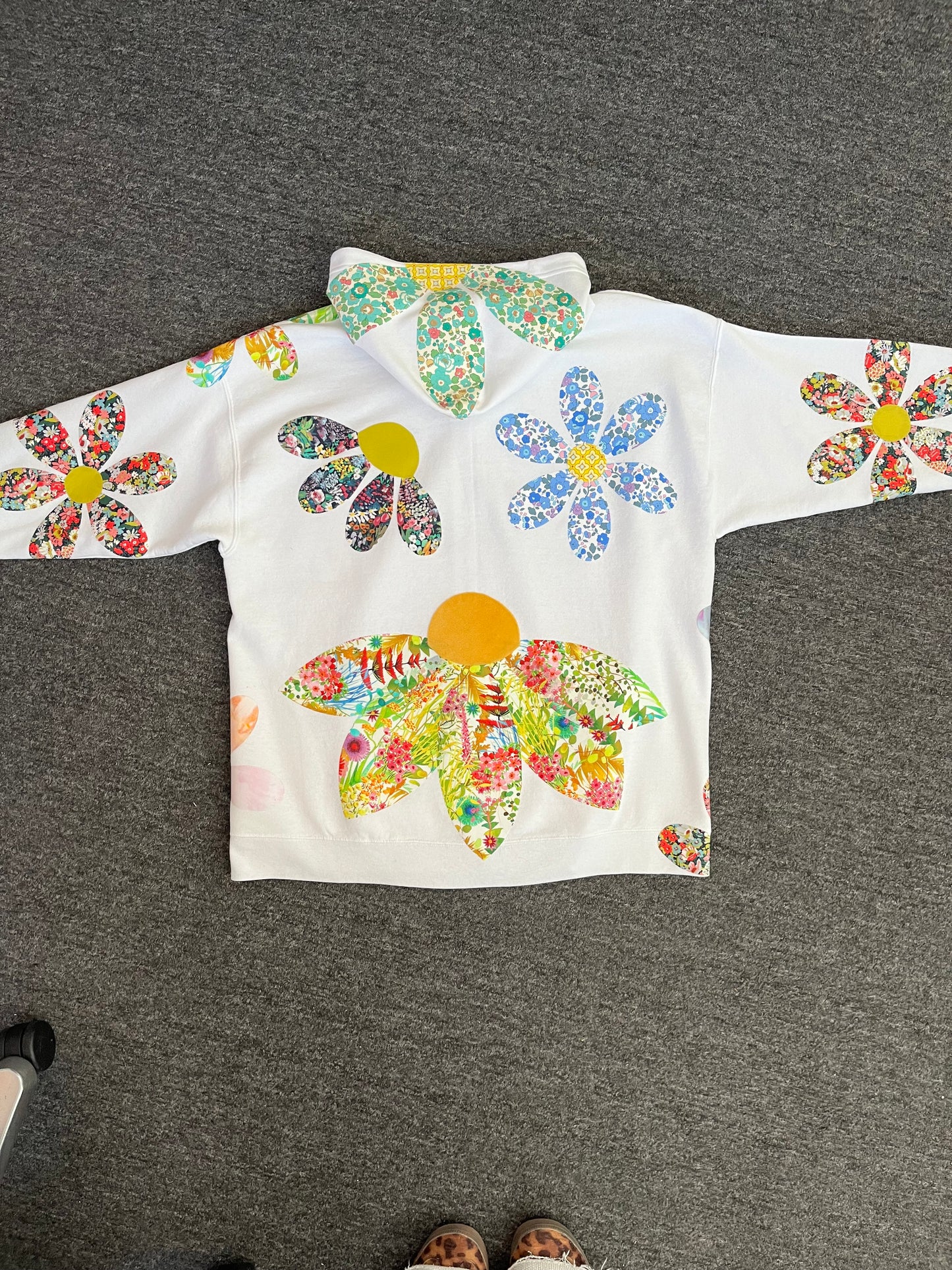 custom floral hoodie