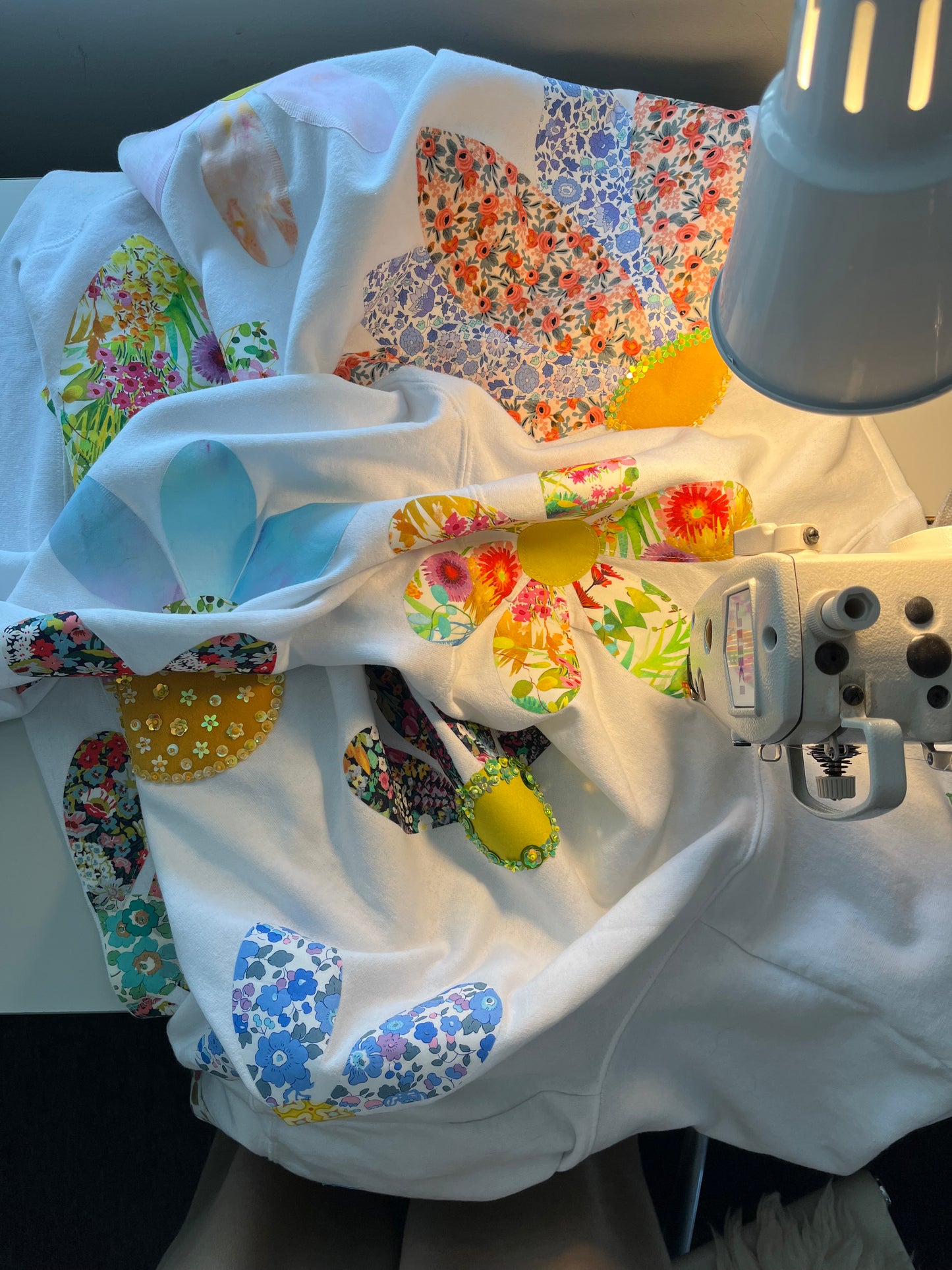 custom floral hoodie