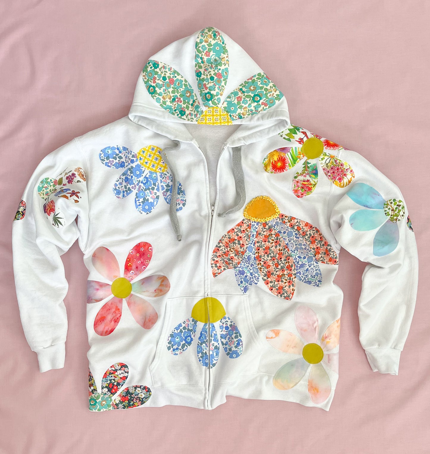 custom floral hoodie