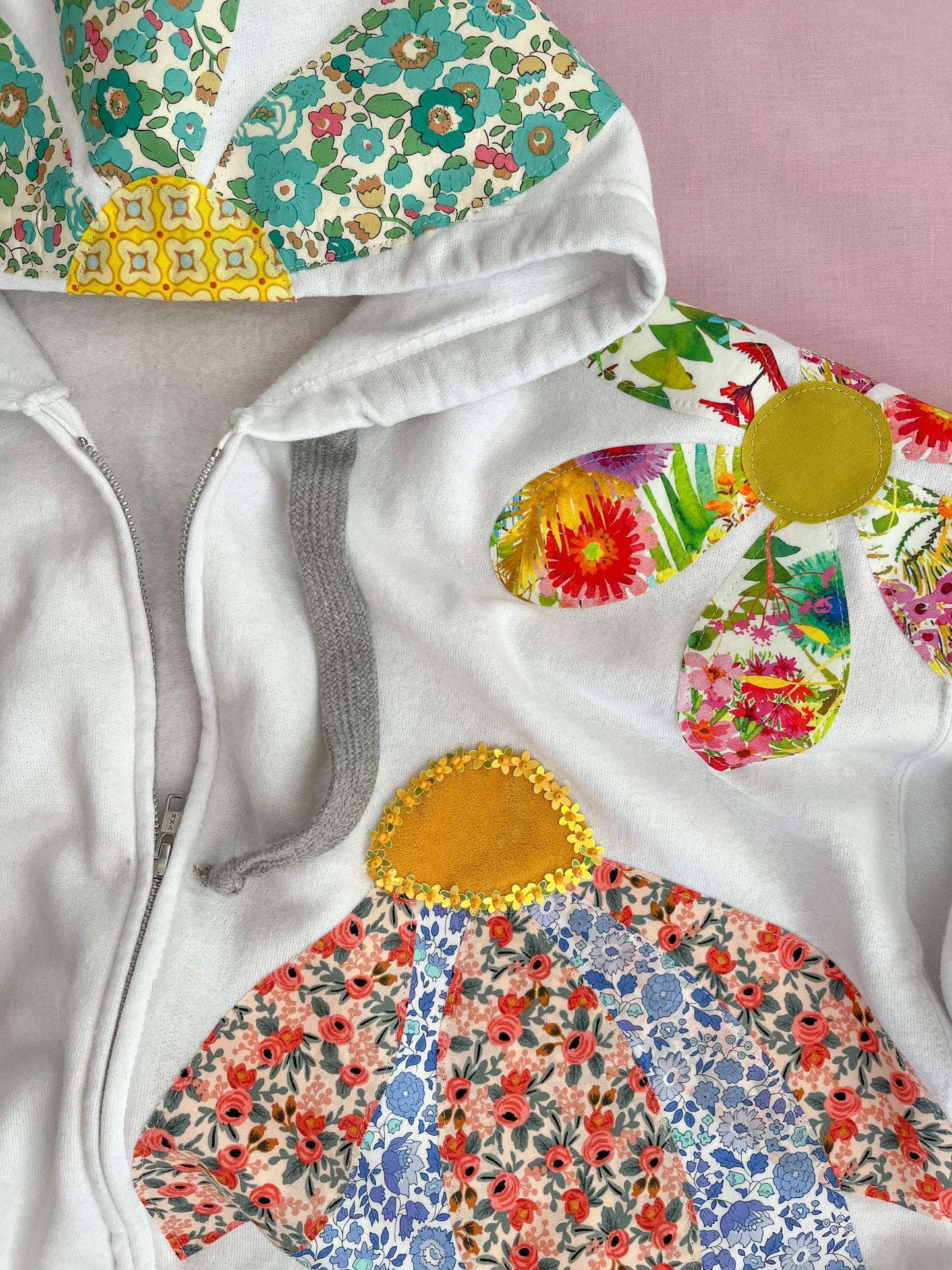 custom floral hoodie