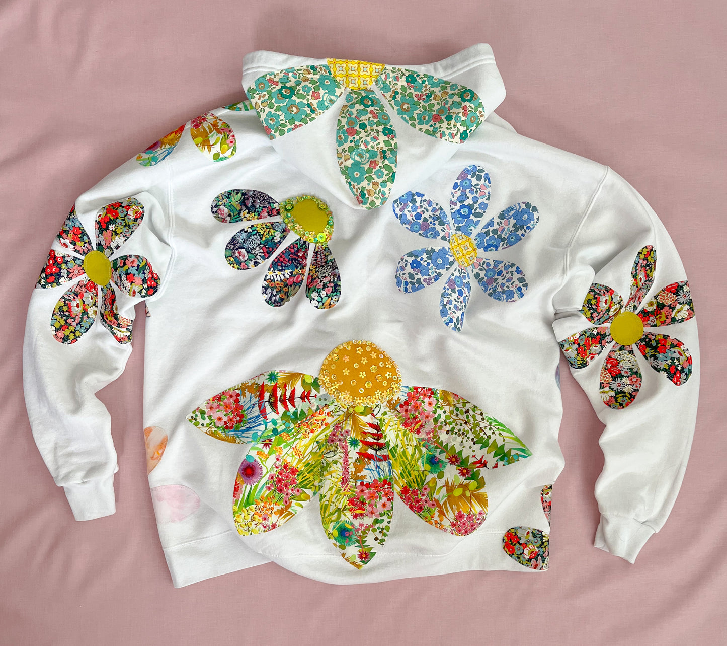 custom floral hoodie