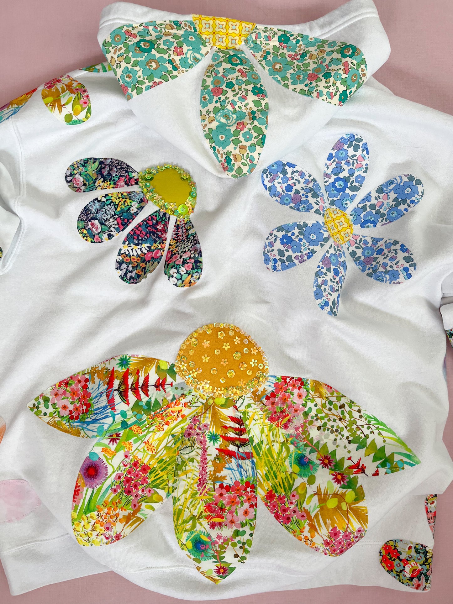 custom floral hoodie
