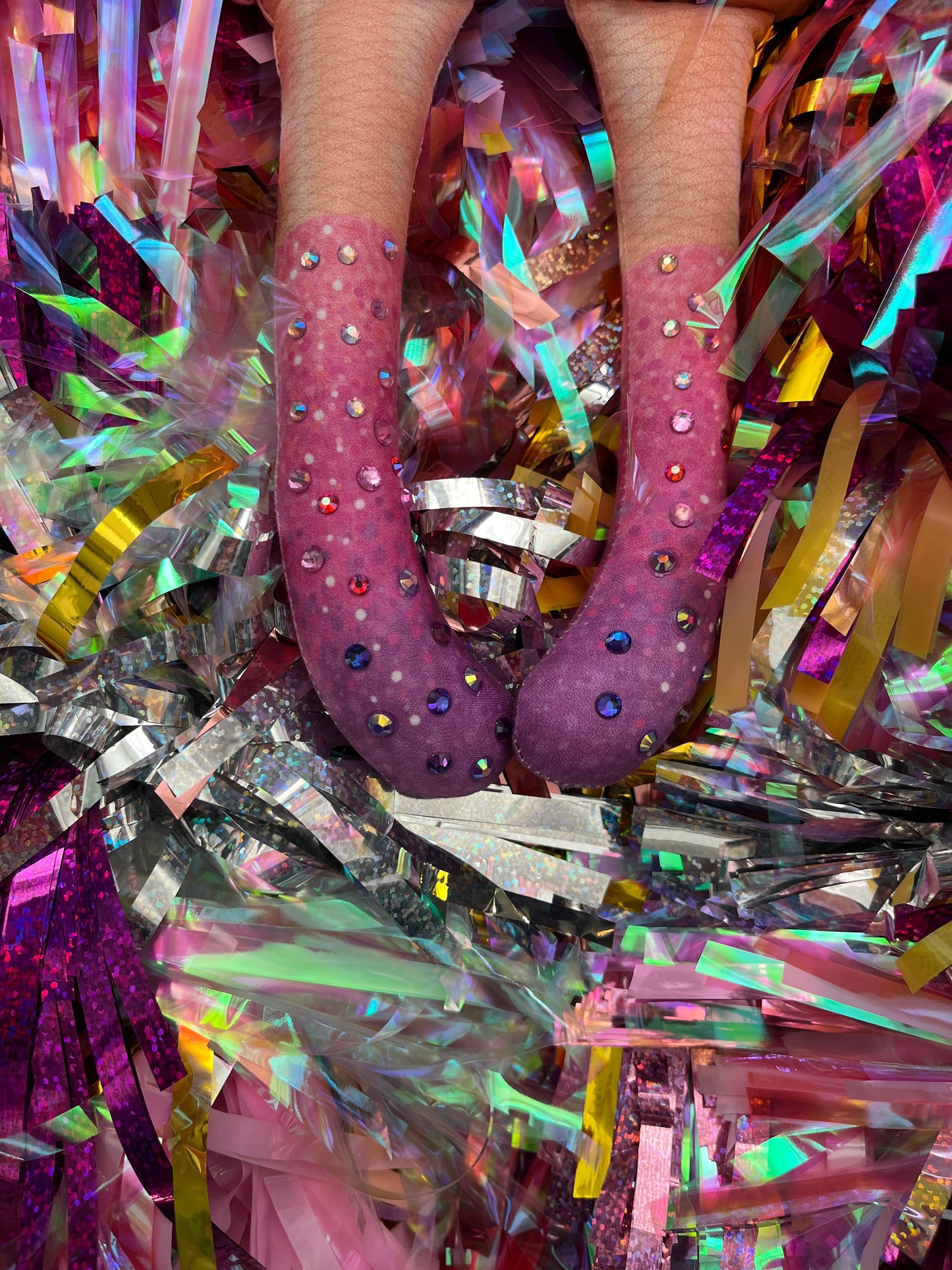 the unstuffed lover doll in purple