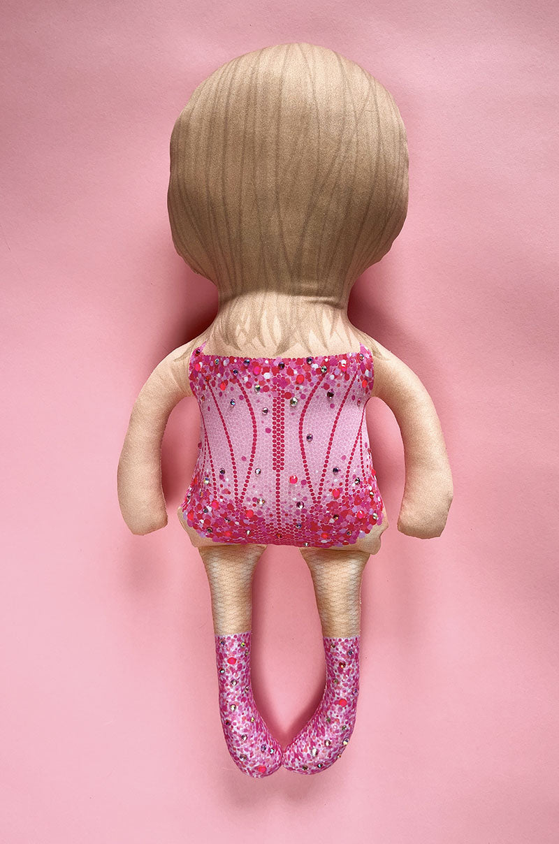 the unstuffed lover doll in hot pink