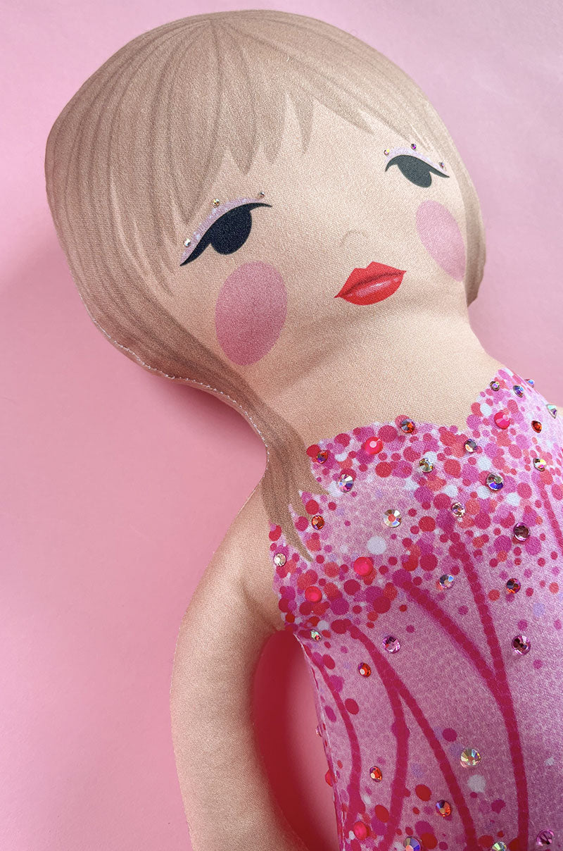 the unstuffed lover doll in hot pink