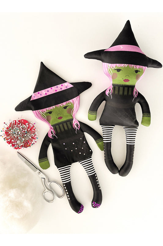 the unstuffed witch doll