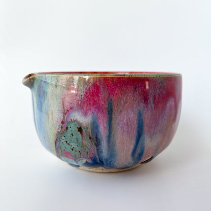 rainbow glaze matcha bowl no.5
