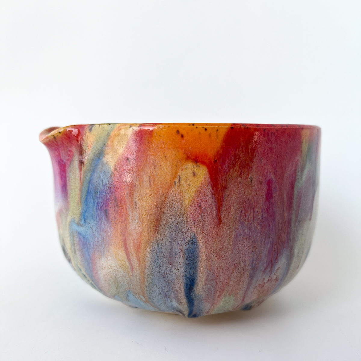 rainbow glaze matcha bowl no.4