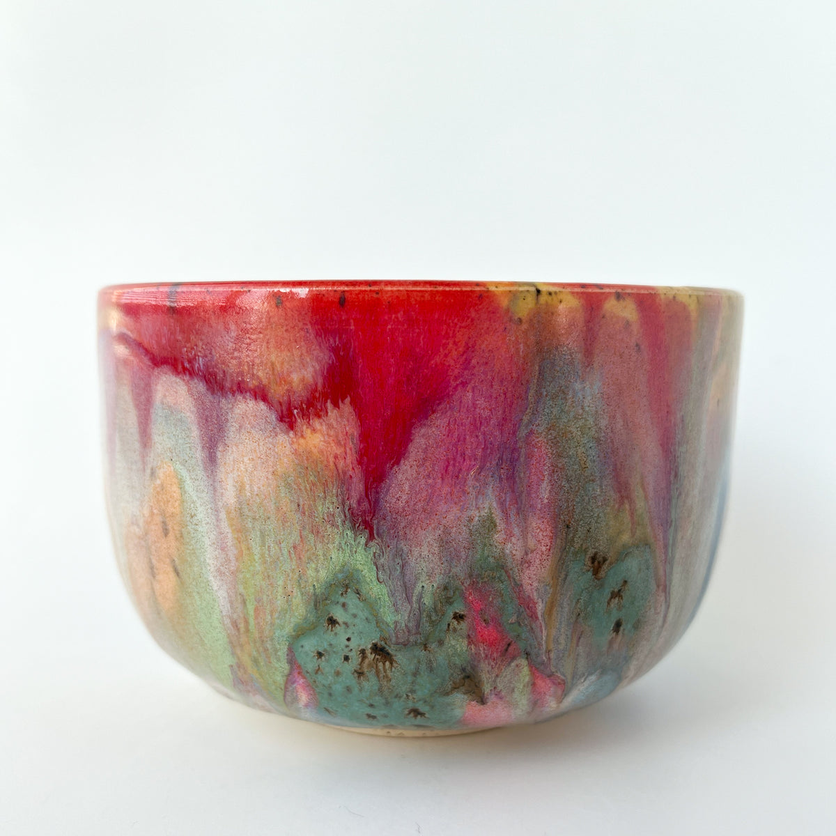 rainbow glaze matcha bowl no.4