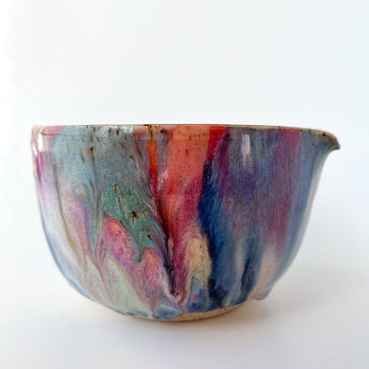 rainbow glaze matcha bowl no.9