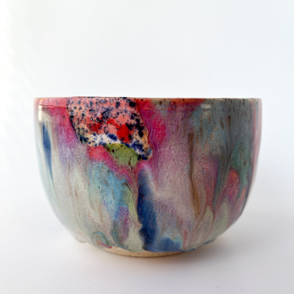 rainbow glaze matcha bowl no.9