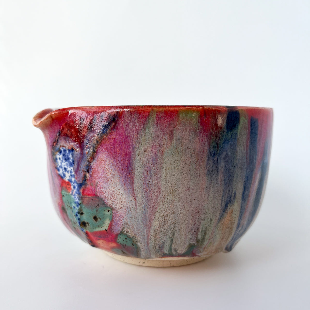 rainbow glaze matcha bowl no.7
