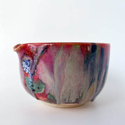 rainbow glaze matcha bowl no.7