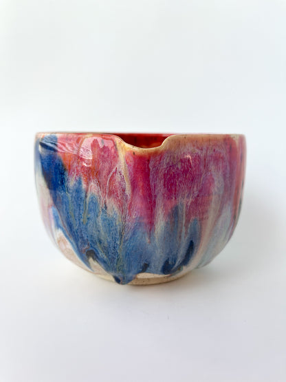 rainbow glaze matcha bowl no.3