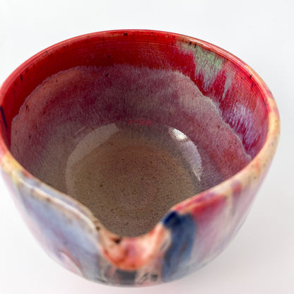 rainbow glaze matcha bowl no.6