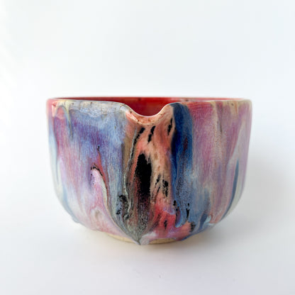 rainbow glaze matcha bowl no.6