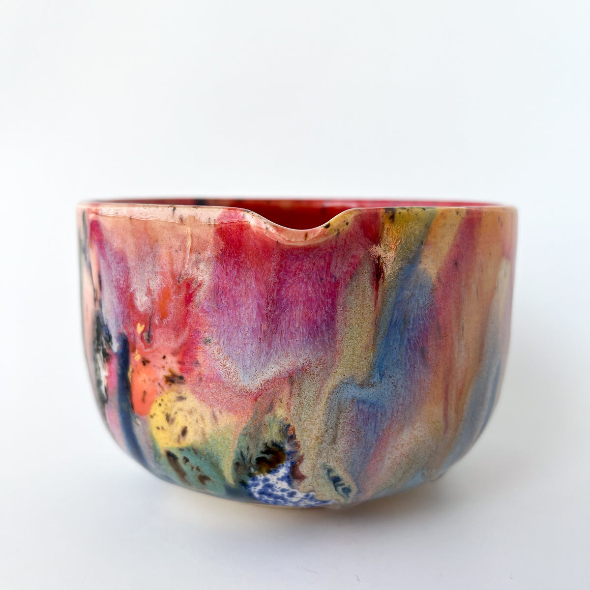 rainbow glaze matcha bowl no.4