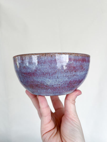 big soup bowl in lavender haze