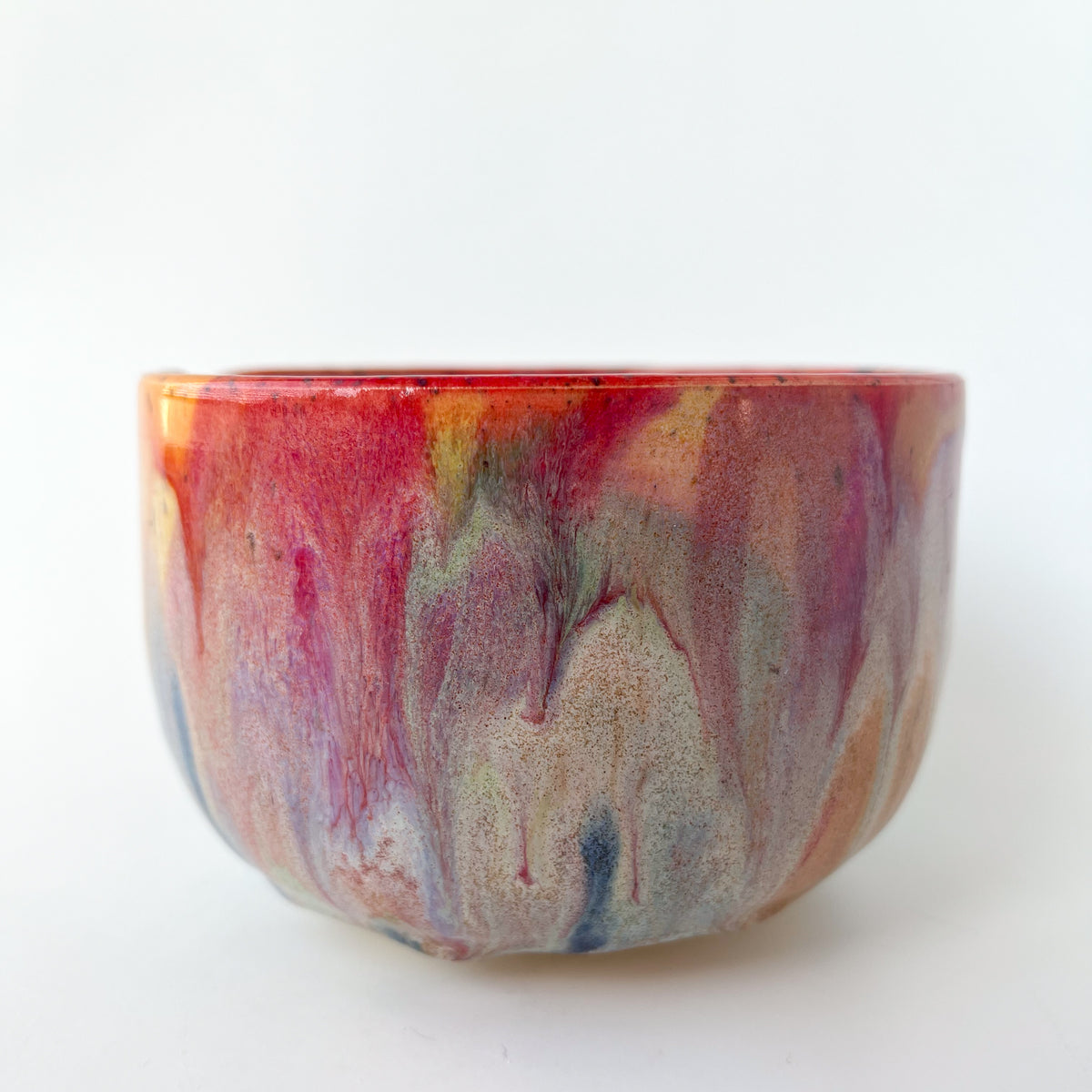 rainbow glaze matcha bowl no.4