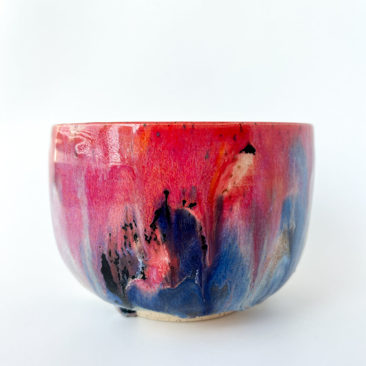 rainbow glaze matcha bowl no.2