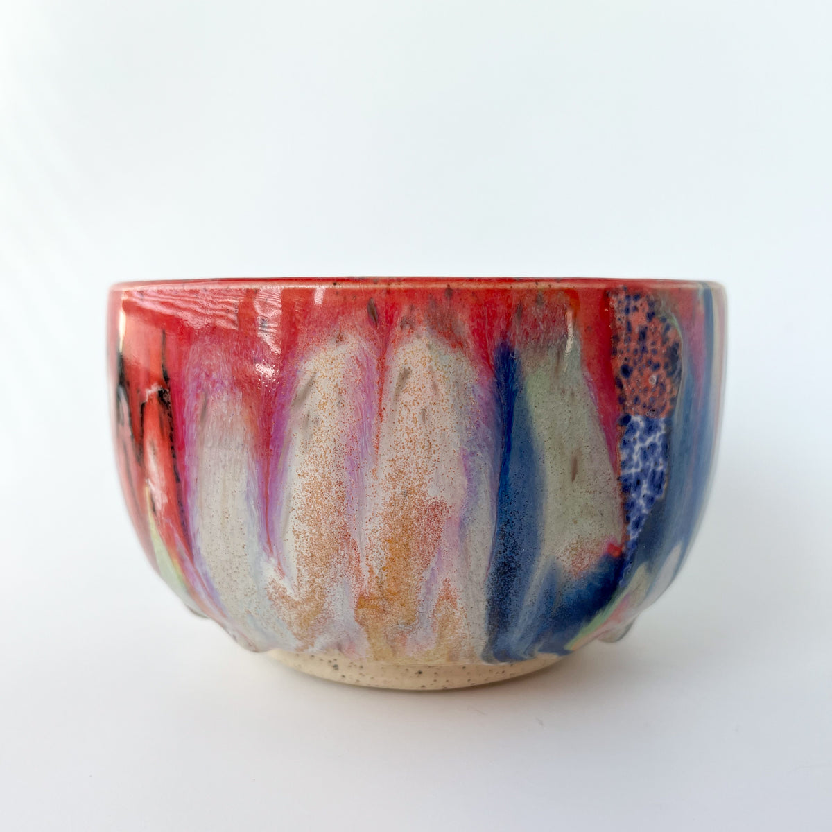 rainbow glaze matcha bowl no.5