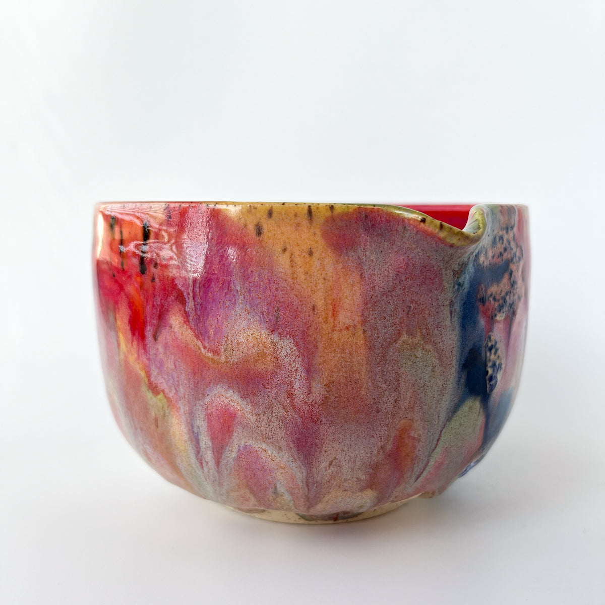 rainbow glaze matcha bowl no.2