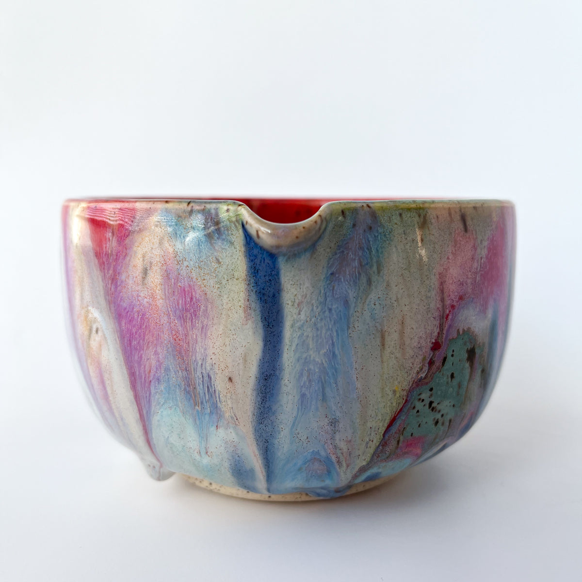 rainbow glaze matcha bowl no.5