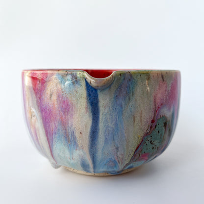 rainbow glaze matcha bowl no.5