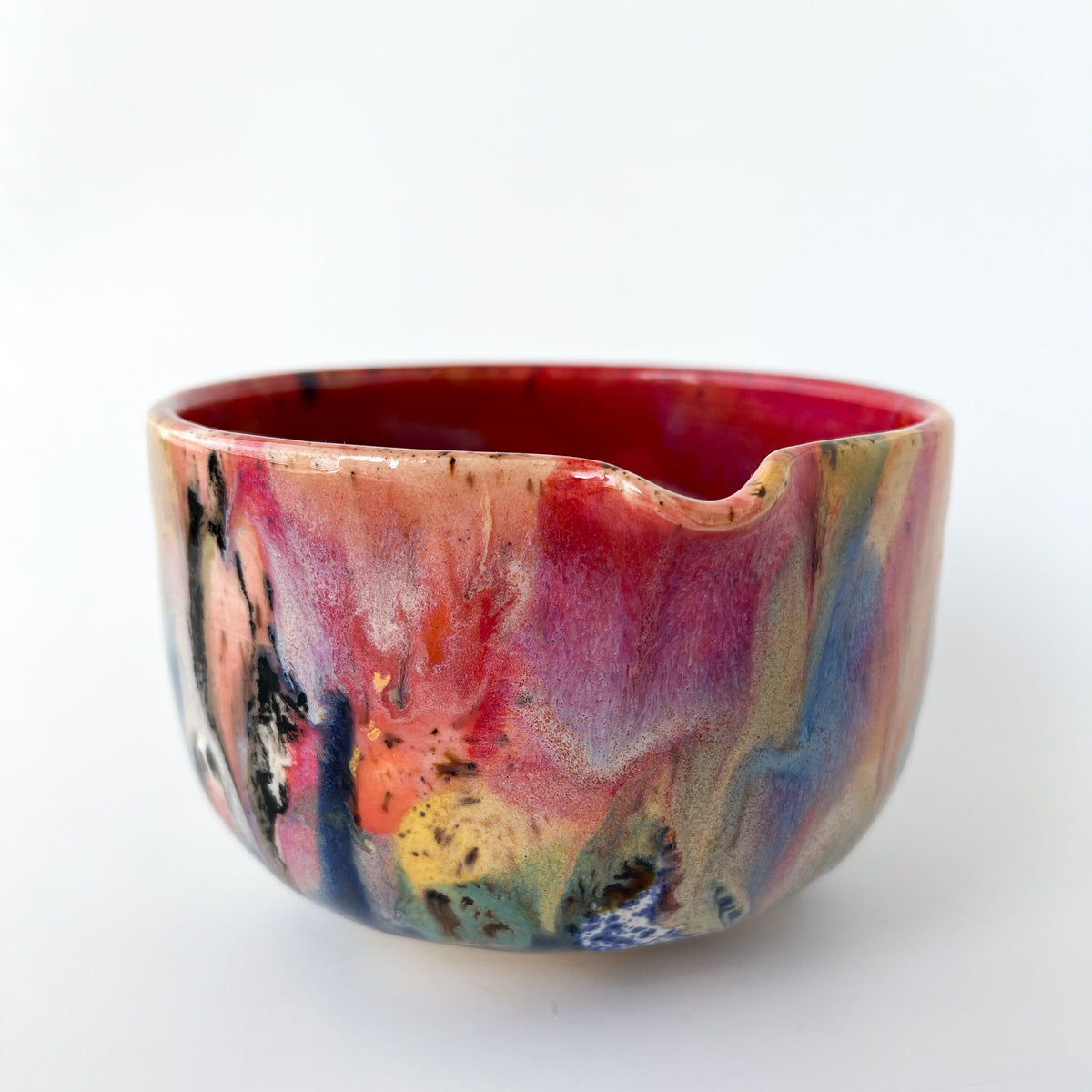 rainbow glaze matcha bowl no.4