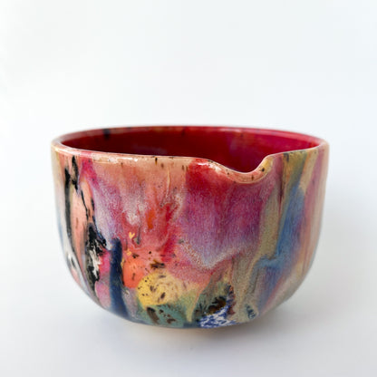 rainbow glaze matcha bowl no.4