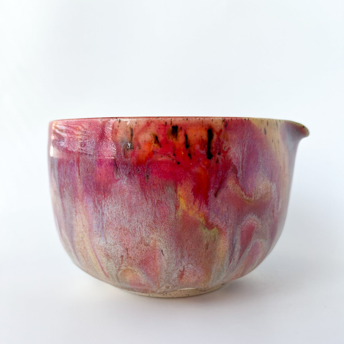 rainbow glaze matcha bowl no.2