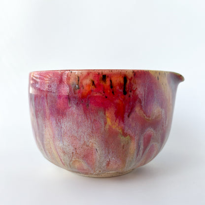 rainbow glaze matcha bowl no.2