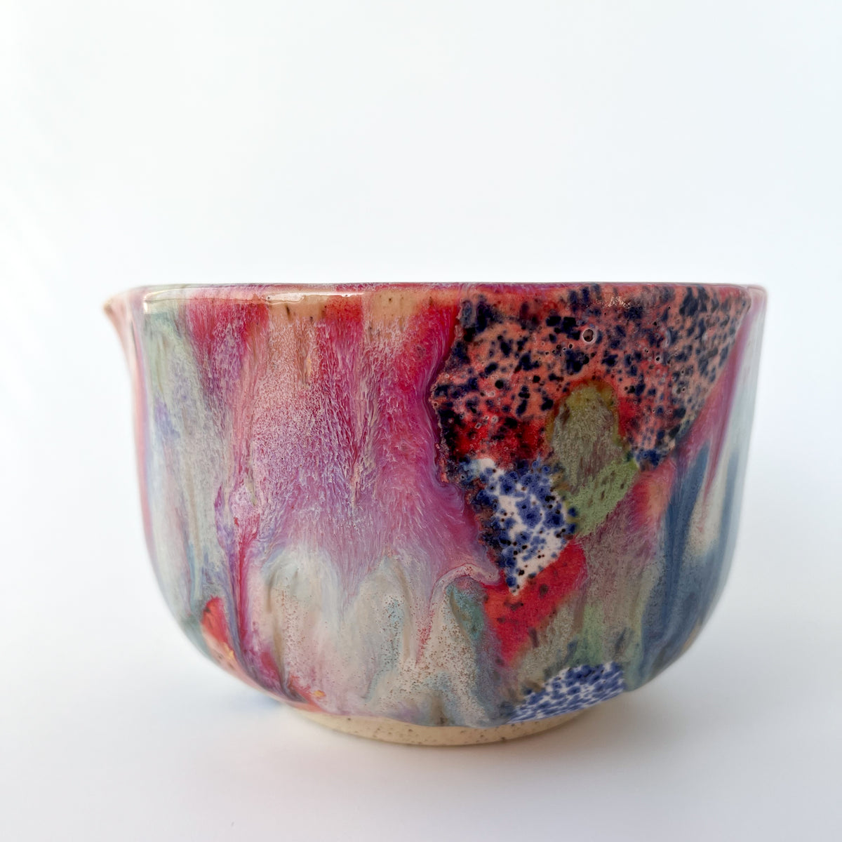 rainbow glaze matcha bowl no.8