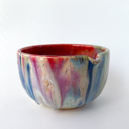 rainbow glaze matcha bowl no.5