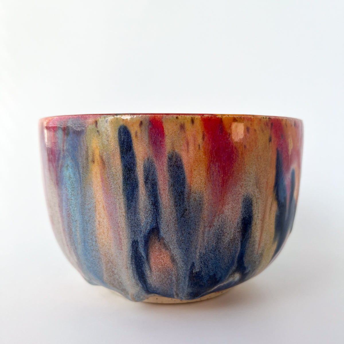 rainbow glaze matcha bowl no.7