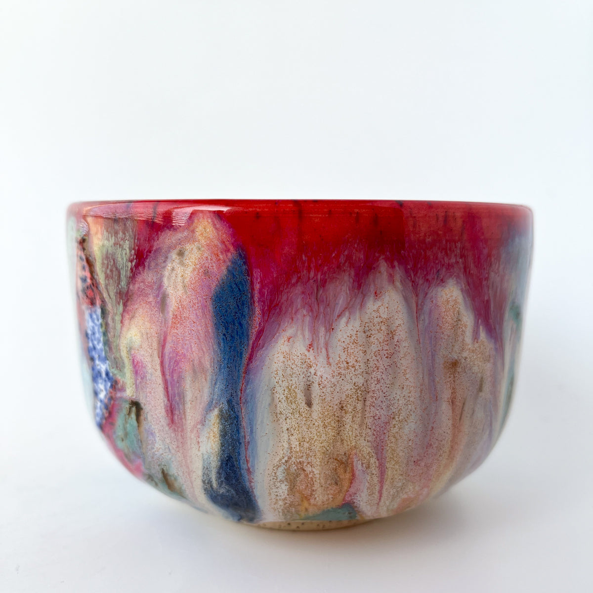rainbow glaze matcha bowl no.6