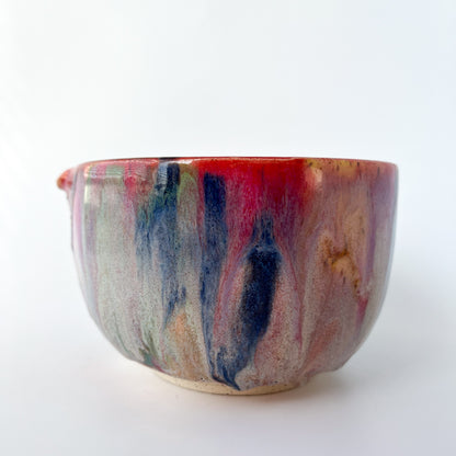 rainbow glaze matcha bowl no.7