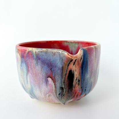 rainbow glaze matcha bowl no.6