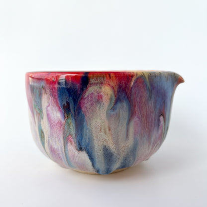 rainbow glaze matcha bowl no.6