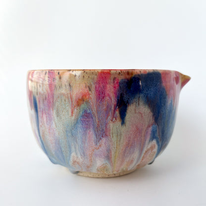 rainbow glaze matcha bowl no.3